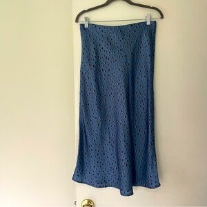 vintage silk midi skirt